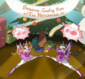 anthro ballbusting ballerina ballet balls balls_outline bottomwear bulge christmas_tree clothed clothing cock_and_ball_torture crossdressing dancewear dancing detailed_bulge duo embarrassed fake_breasts flexible genital_outline genital_torture genitals holidays humiliation insect_wings legwear male nutcracker ouch plant red_balls skirt splits spread_legs spreading stage tights tree tutu wings rxq christmas canid canine canis fox mammal wolf absurd_res hi_res