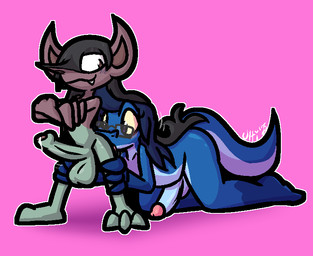 anal anthro balls bent_over big_balls big_butt big_penis black_hair blue_balls blue_penis blush bodily_fluids butt crossed_arms cute_fangs duo erection fangs foreskin genital_fluids genitals glans green_balls green_penis hair hair_over_eye humanoid_genitalia humanoid_on_anthro humanoid_penis interspecies kneeling leg_grab long_nose looking_at_another looking_back looking_down male male/male oral penis pink_glans precum purple_eyes rimming sex teeth tongue tongue_out yellow_sclera ultilix nintendo pokemon ian_chesterton ulti_(ultilix) generation_8_pokemon humanoid imp lizard morgrem pokemon_(species) reptile scalie 2025