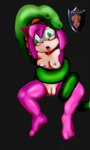 ambiguous_gender anthro anthro_prey bite duo feet female feral feral_pred head_in_mouth humanoid_feet imminent_vore plantigrade knotalot sega sonic_the_hedgehog_(series) amy_rose eulipotyphlan hedgehog mammal reptile scalie snake 3:5 hi_res