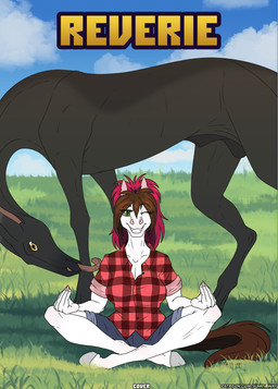 animal_genitalia anthro balls equi equis_universe exclusive female feral fully_sheathed genitals male sheath slightly_chubby smile vectarion sunny_way reverie_(sunny_way) sunny_way_(character) equid equine horse mammal comic digital_media_(artwork) hi_res
