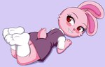 anthro clothed clothing eyelashes feet female foot_fetish footwear fur pink_body pink_fur red_eyes socks solo thick_thighs toe_outline wide_hips huitu_c pink_rabbit_(huitu_c) lagomorph leporid mammal rabbit hi_res