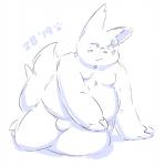 anthro belly biped blush bulge clothing male moobs overweight overweight_anthro overweight_male simple_background sitting solo underwear white_background thezestiestbone nintendo pokemon generation_3_pokemon mammal pokemon_(species) zangoose 2019 hi_res