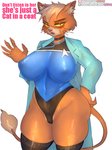 5_fingers anthro big_breasts breasts brown_body brown_fur camel_toe clothed clothing coat collar curvy_anthro curvy_female curvy_figure female fingers fur glistening glistening_body glistening_clothing hair hand_on_hip hourglass_figure hourglass_figured_anthro hourglass_figured_female huge_breasts inner_ear_fluff legwear leotard looking_at_viewer mature_anthro mature_female nipple_outline patreon_logo short_hair simple_background skimpy solo squish standing subscribestar_logo tail text thick_thighs thigh_highs thigh_squish tight_clothing topwear tuft uniform white_background white_hair wide_hipped_anthro wide_hipped_female wide_hips yellow_eyes girlsay patreon star_trek star_trek_lower_decks subscribestar dr._t'ana alien caitian felid mammal 2020 3:4 digital_media_(artwork) english_text hi_res impact_(font) portrait three-quarter_portrait url