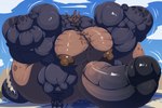 3_toes anthro balls balls_expansion big_balls big_muscles big_pecs big_penis brown_nipples cloud day erection expansion feet flexing genital_expansion genitals grin growth horn huge_balls huge_muscles huge_pecs huge_penis hyper hyper_balls hyper_genitalia hyper_muscles hyper_pecs hyper_penis macro male multicolored_penis muscle_growth muscular muscular_anthro muscular_male nipples nude pecs penis penis_expansion sky smile solo toes town bobert fallout microsoft kobuld_(character) deathclaw scalie 2020