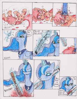 blood blue_fur blue_hair chaostone comic crown cutie_mark derp_eyes dialogue duo english_text equine female feral friendship_is_magic frown fur glowing gore green_eyes gun hair horn horse long_hair looking_back magic mammal multicolored_hair my_little_pony open_mouth pony princess_luna_(mlp) ranged_weapon red_eyes royalty shotgun smoke teeth text tongue undead weapon winged_unicorn wings zombie
Rating: Questionable
Score: 0
User: Deatron
Date: September 04, 2013 blood blue_fur blue_hair chaostone comic crown cutie_mark derp_eyes dialogue duo english_text equine female feral friendship_is_magic frown fur glowing gore green_eyes gun hair horn horse long_hair looking_back magic mammal multicolored_hair my_little_pony open_mouth pony princess_luna_(mlp) ranged_weapon red_eyes royalty shotgun smoke teeth text tongue undead weapon winged_unicorn wings zombie
Rating: Questionable
Score: 0
User: Deatron
Date: September 04, 2013