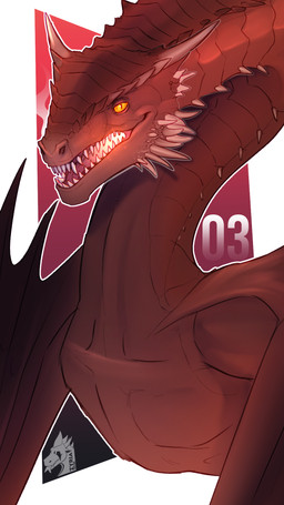 abstract_background ambiguous_gender feral folded_wings horn long_neck looking_at_viewer membrane_(anatomy) membranous_wings open_mouth red_body red_scales scales sharp_teeth solo teeth tongue wings yellow_eyes zyria european_mythology game_of_thrones mythology caraxes dragon mythological_creature mythological_scalie scalie western_dragon wyvern hi_res shaded warm_colors male_(lore)