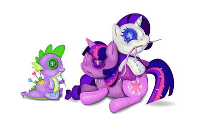 absurd_res blue_eyes buttion_eyes cutie_mark dragon equine female feral friendship_is_magic frown fur green_eyes hair hi_res horn horse long_hair male mammal multi-colored_hair my_little_pony needle pins plain_background plushie pony purple_eyes purple_fur purple_hair rarity_(mlp) smile spike_(mlp) stitches thebubbleqat toy twilight_sparkle_(mlp) unicorn white_background winged_unicorn wings
Rating: Safe
Score: 4
User: Deatron
Date: November 23, 2013