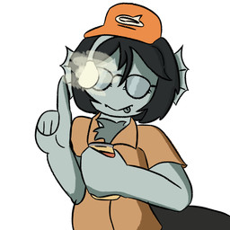 anthro beverage_can can clothing container eyewear fur hat headgear headwear holding_can holding_container holding_object male silly_face simple_background solo solo_focus split_form sunglasses white_background siyatgan king_of_the_hill pressure_(roblox) dale_gribble sebastian_solace_(pressure) anglerfish aquatic fish merfolk 1:1 digital_drawing_(artwork) digital_media_(artwork) hi_res meme shaded sketch