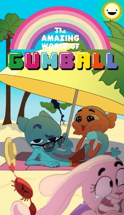 anthro beach blue_body blue_fur bodily_fluids clothed clothing eyelashes eyewear female feral fur glasses group hat headgear headwear humor male paws pink_body pink_fur sand seaside sun sunglasses tears tongue umbrella poisewritik cartoon_network the_amazing_world_of_gumball anais_watterson darwin_watterson gumball_watterson aquatic arthropod crab crustacean decapod domestic_cat felid feline felis fish lagomorph leporid malacostracan mammal rabbit 2017 digital_media_(artwork) adopted_(lore) brother_(lore) brother_and_sister_(lore) brothers_(lore) sibling_(lore) sister_(lore)