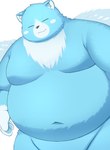 anthro belly big_belly blue_body eyes_closed humanoid_hands kemono male moobs navel overweight overweight_male simple_background solo white_background wings trail_arnak nintendo oracle_of_ages oracle_of_seasons the_legend_of_zelda moosh bear mammal 2024 absurd_res hi_res