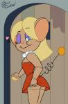 anthro butt clothed clothing dress female hair heart_symbol looking_back machine one_eye_closed smile solo upskirt wink soulcentinel metro-goldwyn-mayer tom_and_jerry springtail mammal mouse murid murine robot rodent hi_res