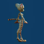 anthro black_stripes breasts female fur navel orange_body orange_fur solo stripes ryzydnsfw felid mammal pantherine tiger 1:1 3d_(artwork) animated digital_media_(artwork) no_sound short_playtime turntable_(animation) webm