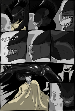 duo erection fear_boner female forced glistening glistening_body male male/female questionable_consent scaroused teeth circuit19 alien_(franchise) alien human mammal xenomorph xenomorphs hi_res