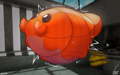 food inflation onomatopoeia pizza pool_toy shadow sound_effects swimming_pool text translucent translucent_body white_text woosp voices_of_the_void aquatic arthropod crustacean shrimp 16:10 2025 artist_name dated hi_res signature widescreen