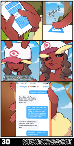 anthro big_ears black_sclera blush brainwashing brown_body brown_fur brown_hair cellphone cheating_girlfriend clothing cloud corruption cuckold day dialogue dishonesty electronics eyelashes female fire_emoji forest fur glistening glistening_hair hair hat headgear headwear holding_object holding_phone hypnosis imminent_sex infidelity light looking_at_another looking_at_viewer looking_down magic manipulation mind_alteration mind_control nails nude nude_female personality_change phone phone_screen pigtails pink_eyes pink_nose plant pokeball simple_background slave smile smug smug_face smug_grin solo sunlight talking_to_another tan_body tan_fur text texting tongue tongue_out tree glowhorn nintendo pokemon hilda_(pokemon) generation_4_pokemon lagomorph leporid lopunny mammal pokemon_(species) rabbit absurd_res comic english_text hi_res