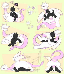 abdominal_bulge ambiguous_gender ambiguous_penetrated ambiguous_penetration anus belly black_body blush bodily_fluids cervical_penetration claws cube_(object) cum cum_inflation cum_inside duo erection faceless_ambiguous faceless_character feathered_wings feathers feral floating_arms floating_head floating_legs for_a_head fur genital_fluids genitals halo holding_shoulder horn hug impregnation inflation leaking_cum male male/ambiguous male_penetrating markings motion_lines motion_outline mouthless multicolored_body onomatopoeia ovum pawpads paws penetration penile penile_penetration penis penis_in_vagina sex simple_background size_difference small_horn sound_effects spade_tail sperm_cell spiked_head striped_body striped_markings striped_neck striped_tail stripes sweat tail tail_markings text unusual_bodily_fluids unusual_cum unusual_genital_fluids unusual_ovum unusual_sperm_cell vaginal vaginal_penetration whap white_body white_fur wings vexedcalyx crumb_(vexedcalyx) plinko_(vexedcalyx) object_head shape_head unknown_species absurd_res colored digital_drawing_(artwork) digital_media_(artwork) english_text hi_res picture_in_picture