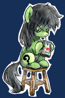 drinking drinking_straw juice_pouch sipping solo young buttercup_saiyan hasbro my_little_pony fan_character equid equine horse mammal pony alpha_channel hi_res