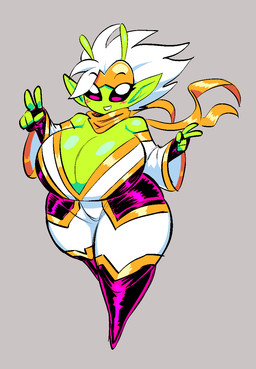 2_antennae 5_fingers antennae_(anatomy) big_breasts blush breasts cleavage clothed clothed_female clothed_humanoid clothing double_v_sign eyelashes eyewear eyewear_on_head female female_humanoid fingerless_gloves fingers gesture glistening glistening_breasts glistening_shoulders gloves green_antennae green_body green_breasts green_ears green_skin grey_background hair hand_gesture handwear huge_breasts humanoid_pointy_ears not_furry pink_blush pointy_ears simple_background smile solo sunglasses sunglasses_on_head thick_thighs v_sign voluptuous_female voluptuous_humanoid white_hair wide_hipped_female wide_hipped_humanoid wide_hips yellow_eyewear yellow_sunglasses theguywhodrawsalot valerie_(theguywhodrawsalot) alien alien_humanoid humanoid 2024 digital_media_(artwork) hi_res