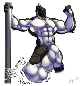 anthro balls beak biceps big_balls big_penis bodily_fluids cock_vore cum erection feathers genital_fluids genitals hair huge_balls huge_penis humanoid_genitalia humanoid_penis hyper hyper_balls hyper_genitalia male male_pred muscular muscular_anthro muscular_male nude pecs penile penis simple_background smile solo text vein veiny_penis vore ivore ben_the_penguin avian bird king_penguin penguin digital_media_(artwork) hi_res