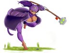 action_pose anthro breasts clothing female grass green_eyes looking_at_viewer plant pose robe simple_background solo staff tongue tongue_out white_background dexie93 bloons_tower_defense ninja_kiwi ezili_(bloons) haplorhine mammal monkey primate hi_res