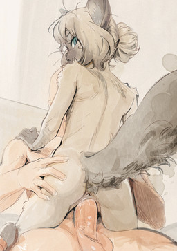 anthro blue_eyes bottomwear clothing cowgirl_position female female_anthro female_penetrated fingers fluffy fluffy_tail from_front_position frown fur gradient_fur hair hand_on_hip human_on_anthro interspecies long_tail looking_at_viewer low-angle_view male male_human markings mole_(marking) mole_under_eye nude nude_female nude_male on_bottom on_top penetration scowl sex short_hair simple_background skirt solo tail whiskers white_background butterchalk persipia_(tateoftot) domestic_cat felid feline felis human mammal siamese 1:1 2025 digital_media_(artwork) hi_res