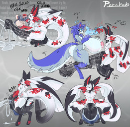 anthro anus areola aroused ball_fondling ball_tuft balls balls_on_ground big_balls big_breasts big_butt big_penis black_penis black_pubes blush bodily_fluids breasts butt butt_slap churning_balls clothing cock_hungry crouched_over cum cum_drip cumshot daydream disembodied_penis dripping duo ejaculation embarrassed embarrassing_nudity excessive_cum excessive_genital_fluids fellatio female fin fondling from_behind_position fur genital_fluids genitals glistening glistening_genitalia grey_background happy height height_comparison hooves huge_balls huge_breasts huge_penis hybrid_anthro hyper hyper_balls hyper_breasts hyper_genitalia hyper_penis jockstrap leaking_precum long_tongue looking_away looking_back male male/female markings motion_lines muscular muscular_male musk musky_balls musky_penis naturally_censored nipple_tuft oral paws penile penis penis_bigger_than_body penis_bigger_than_torso penis_grab perch perching_position pink_areola power_bottom precum pubes rear_view red_body red_fur sex shy simple_background size_difference slap sloshing_balls smile solo spank_marks spanking spanking_own_butt spots sweat sweaty_clothing tail tail_anus thick_thighs thick_tongue thinking_about_another throbbing throbbing_penis tongue tongue_around_balls tongue_fucking tongue_wrap tuft underwear mhc-perchub kyerry_(mhc-perchub) amur_carp aquatic canid carp cyprinid cypriniform fish hybrid koi mammal typical_carp unknown_species hi_res multiple_scenes