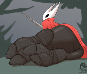 2_toes anthro barefoot feet female foot_fetish foot_focus looking_back soles solo toes wrinkled_feet wrinkles conditional_dnp zp92 hollow_knight_(franchise) team_cherry hornet_(hollow_knight) arthropod hi_res