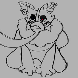 4_arms 4_eyes angry antennae_(anatomy) anthro collar hand_on_ground hands_behind_back kneeld leash leashed_collar male multi_arm multi_eye multi_limb muzzle_(object) muzzled piercing solo sunny_furr arthropod insect lepidopteran moth 1:1 hi_res
