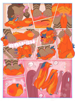 anthro butt compressed dough duo eyes_closed flattened flattening_fetish male male/male malleable_body massage solo spa squish taffy_puller tail transformation willing_transformation luciotheartistxy boof_(brotherboofer) squishdingo_(character) canid canine canis dingo mammal comic hi_res