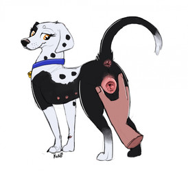 ambiguous_gender anatomically_correct anatomically_correct_anus anatomically_correct_genitalia anatomically_correct_vulva animal_genitalia animal_vulva anus bell bell_collar bestiality black_nose black_spots butt butt_grab canine_genitalia canine_vulva clitoral_fossa clitoris collar collar_only collar_tag digitigrade dipstick_tail duo eyelashes female female/ambiguous female_focus female_on_human feral feral_focus fur genitals hand_on_butt human_on_feral humanoid_hands interspecies leg_markings looking_at_viewer looking_back looking_back_at_viewer markings monotone_anus monotone_genitals multi_nipple multicolored_body multicolored_fur multicolored_tail nipples nude orange_eyes pink_anus pink_nipples pink_vulva presenting presenting_anus presenting_hindquarters presenting_vulva quadruped rear_view smile socks_(marking) spots spotted_body spotted_fur spread_vulva spreading standing tail tail_anus tail_markings text two_tone_body two_tone_fur vulva white_tail_tip y_anus queenkoko jess_(kinaj) bird_dog canid canine canis dalmatian domestic_dog human hunting_dog labrador mammal mixed_breed retriever 2025 dated digital_drawing_(artwork) digital_media_(artwork) english_text hi_res signature
