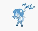 2018 >:3 aiming anthro belt biped blue_and_white blue_text bottomwear breasts cat_tail chibi clothed clothed_anthro clothed_female clothing countershade_face countershading cute_fangs digital_drawing_(artwork) digital_media_(artwork) dipstick_ears dipstick_tail domestic_cat english_text exclamation_point eyebrow_through_hair eyebrows eyelashes felid feline felis female female_anthro fingers fluffy fluffy_hair footwear front_view full-length_portrait fur gloves_(marking) gun hair handgun holding_gun holding_handgun holding_object holding_ranged_weapon holding_revolver holding_weapon jessemg95 mammal markings monochrome multicolored_ears necktie open_:3 pants police police_baton police_officer police_uniform portrait profanity ranged_weapon revolver shoes simple_background simple_eyes sketch solo standing tail tail_markings text threatening three-quarter_view topwear translucent translucent_hair uniform weapon whiskers white_background