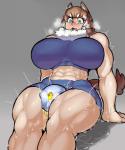 :3 abs ambiguous_gender biceps big_breasts blue_eyes blush bodily_fluids breasts dominant dominant_female duo excessive_sweat female female/ambiguous fluffy fluffy_tail fur grey_background huge_breasts inner_ear_fluff midriff muscular muscular_female neck_tuft open_mouth simple_background sweat tail tan_body tan_skin tongue tuft white_body white_fur krekk0v felicia_(krekk0v) krek_(krekk0v) animal_humanoid canid canid_humanoid canine canine_humanoid canis dog_humanoid domestic_dog humanoid mammal mammal_humanoid 2017 5:6 absurd_res digital_media_(artwork) hi_res