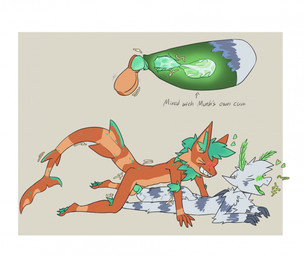 ambiguous_gender animal_genitalia anthro arthropod_abdomen arthropod_abdomen_cloaca arthropod_abdomen_genitalia balls bodily_fluids cloaca cum cum_inside doggystyle duo emanata from_behind_position genital_fluids genitals heart_symbol internal knot knotted_penis male penis sex text accadurosoce muth_(accadurosoce) nexo_(nexotheshark) aquatic arthropod fish insect lepidopteran moth shark whitespotted_bamboo_shark colored english_text hi_res