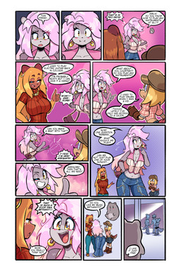 anthro big_breasts blush blush_stickers bottomwear breasts brown_clothing brown_gloves brown_handwear clothed clothed_anthro clothed_female clothing denim denim_bottomwear denim_clothing dialogue ear_piercing ear_ring extreme_size_difference female feral floating gloves grey_body group hair handwear hoop_ear_ring jeans larger_female long_hair male micro_anthro micro_male orange_clothing orange_hair orange_sweater orange_topwear pants piercing pink_hair ring_piercing semi-anthro size_difference smaller_male speech_bubble sweater text topwear yellow_eyes jamoart bethany_(jamoart) courtney_(jamoart) hampt_(jamoart) helene_marilyn armadillo capybara caviid cricetid hamster mammal rodent xenarthran 2026 absurd_res comic english_text hi_res