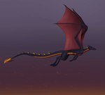 countershading dorsal_ridge feral flying horn male solo sparks tail tail_motion wings fowel mythology aldryk dragon mythological_creature mythological_scalie scalie 2d_animation animated motion_tweening short_playtime