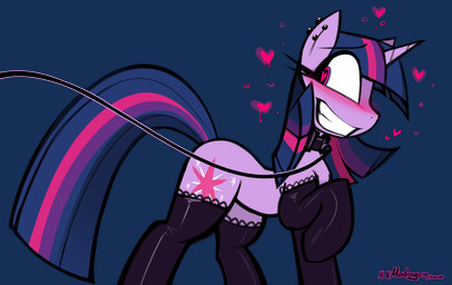 blush clothing ear_piercing female feral heart_symbol horn leash legwear looking_back piercing smile solo stockings madragon friendship_is_magic hasbro my_little_pony mythology twilight_sparkle_(mlp) equid equine mammal mythological_creature mythological_equine unicorn alpha_channel hi_res