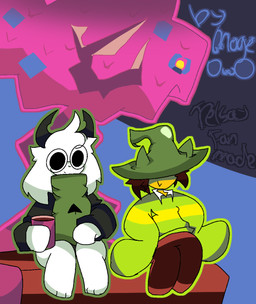 artist_namemogesun female female/female feral male me.made.@mogesun. mogesun relsay relsay(deltarune) text human mammal by_(disambiguation) furry invalid_tag digital_media_(artwork) hi_res