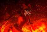 angry anthro blue_eyes bodysuit burning burning_eyes clothing elemental_manipulation female fire fire_manipulation hero mask skinsuit solo suit suit_symbol tight_clothing vigilante kirena-kaya legend_of_ahya fan_character murana_wolford_(darkflame-wolf) canid canine canis mammal wolf hi_res