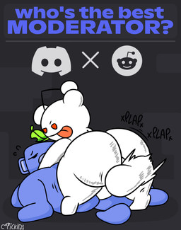 anal anal_penetration balls big_balls big_butt big_penis butt discord_logo duo from_front_position genitals leaf logo looking_back lying male male/male mascot mating_press on_another on_back onomatopoeia penetration penile penile_penetration penis penis_in_ass plap rear_view sex shortstack shortstack_male sound_effects text henrique_rick discord_(app) reddit snoo wumpus_(discord) alien koala mammal marsupial vombatiform 2025 absurd_res digital_media_(artwork) hi_res