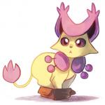 ambiguous_gender box container feral fur in_box in_container pink_body pink_eyes pink_fur simple_background solo tan_body tan_fur white_background cuteskitty if_it_fits_i_sits_(meme) nintendo pokemon delcatty generation_3_pokemon pokemon_(species) 1:1 2014 meme