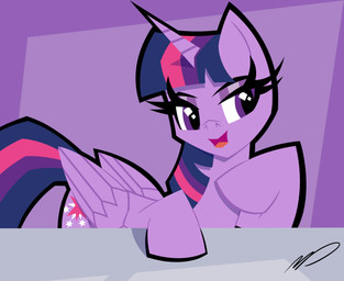 eyeshadow female feral hooves horn makeup raised_hoof smile smug solo wings pres_marshmellow friendship_is_magic hasbro my_little_pony mythology twilight_sparkle_(mlp) equid equine mammal mythological_creature mythological_equine winged_unicorn absurd_res hi_res