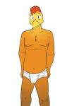 3:4 anthro avian bird briefs briefs_only bulge chicken clothed clothing fuze galliform gallus_(genus) hi_res johnny_(texnatsu) male phasianid simple_background solo texnatsu tighty_whities topless underwear underwear_only white_background white_briefs white_clothing white_underwear