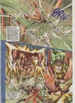 anthro base_two_layout blockage_(layout) duo fight holding_object holding_weapon horizontal_blockage male melee_weapon panel_skew polearm saint scan text three_frame_image trident two_row_layout weapon khoo_fuk_lung manhua canid canine human mammal comic malaysian_text traditional_media_(artwork) translated