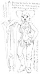 anthro boots bottomwear breasts clothed clothing cosplay ear_piercing ear_ring eyelashes female footwear hair mature_anthro mature_female melee_weapon navel piercing ring_piercing shoes skirt solo sword text weapon asthexiancal disney goof_troop queen's_blade cattleya peg_pete canid canine mammal 2020 english_text monochrome