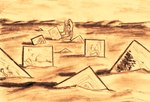 anthro dessert drawing food painting sand sitting solo dirtypaperjoe reptile scalie snake 2024 absurd_res graphite_(artwork) hi_res traditional_media_(artwork)