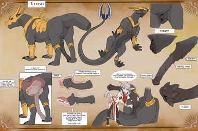 animal_genitalia anthro anthro_on_feral anus bestiality biped bodily_fluids butt claws clothed clothed_anthro clothed_female clothing countershade_torso countershading cum duo erection feet female female_on_feral feral fingers front_view genital_fluids genitals internal looking_at_viewer male male/female male_on_anthro navel penis rear_view sheath simple_background smile standing tail toes x-ray_view shebeast unknown_species 2026 digital_drawing_(artwork) digital_media_(artwork) hi_res