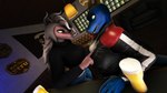 alcohol anthro bar beer beverage duo female flirting gesture hand_gesture herm horn intersex intersex/female pointing smile surprised_expression fightinlove trish_(fightinlove) baboon haplorhine lizard mammal monkey old_world_monkey primate reptile scalie 16:9 3d_(artwork) digital_media_(artwork) hi_res source_filmmaker_(artwork) widescreen