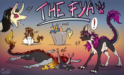 claws equis_universe fangs female feral fluffy fur fya holidays humor male open_mouth pawpads paws roxanne_taaner silly teeth tongue tongue_out sunny_way april_fools'_day alirfesta_felastis shasehra_gaelehrion steven_saidon sunny_way_(character) ki'rinaes hi_res