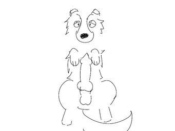 animal_genitalia animal_penis balls canine_genitalia canine_penis covering covering_crotch covering_penis ejaculation erection eyes_closed feral genitals hands-free male orgasm penis solo spontaneous_ejaculation tail tail_motion tailwag border_collie canid canine canis collie domestic_dog herding_dog mammal pastoral_dog sheepdog 2d_animation 4:3 animated frame_by_frame monochrome