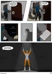 anthro bdsm cage chastity_cage chastity_device collar dominant duo kidnapping leash male male/male master petplay roleplay slave submissive text icehuskagon canid canine canis fox mammal wolf absurd_res comic english_text hi_res